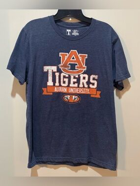Auburn University Tigers Navy Short Sleeve Graphic Tee